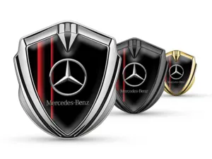 Mercedes Metall Kuppel Emblem Renn Stil Glänzend Kuppel